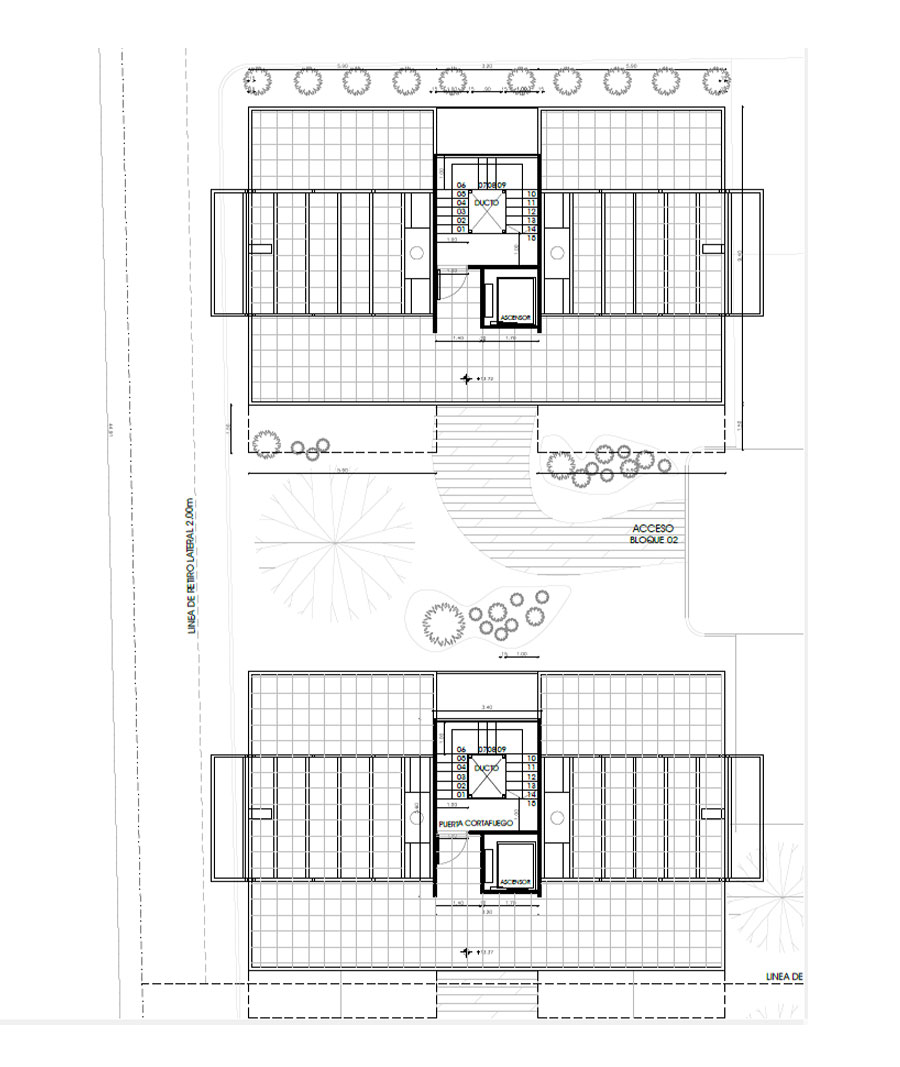 Planta alta Villa Cittadella